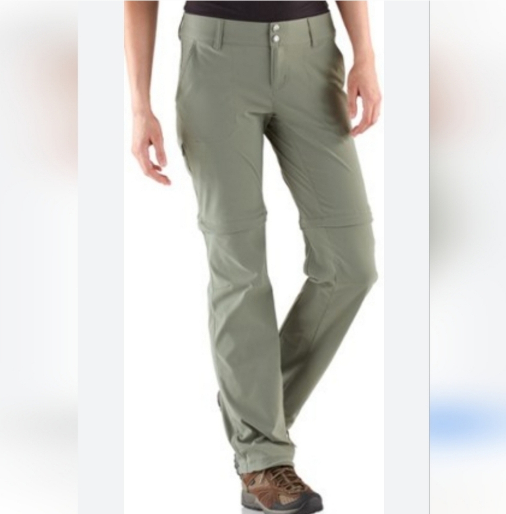 Columbia Saturday Trail Convertible Zip Off Pants Size 16 Green
